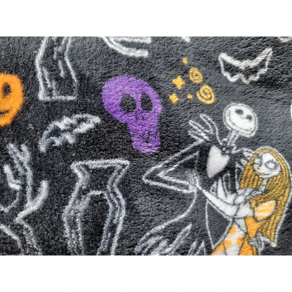 The Big One Disney Nightmare Before Christmas Jack Sally Plush Throw Blanket